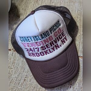 Coney Island Picnic Brown and White Trucker Hat